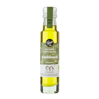Bio Olivenöl nativ extra mit Knoblauch