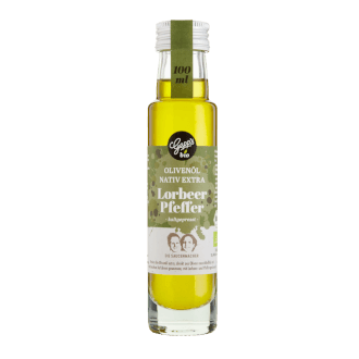 Bio Olivenöl nativ extra mit Lorbeer Pfeffer