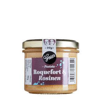 Pastete mit Roquefort & Rosinen